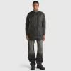 Long bomber jacket in nylon