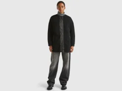 Long bomber jacket in nylon