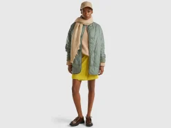 Long bomber jacket in nylon
