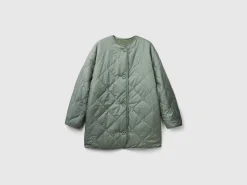 Long bomber jacket in nylon