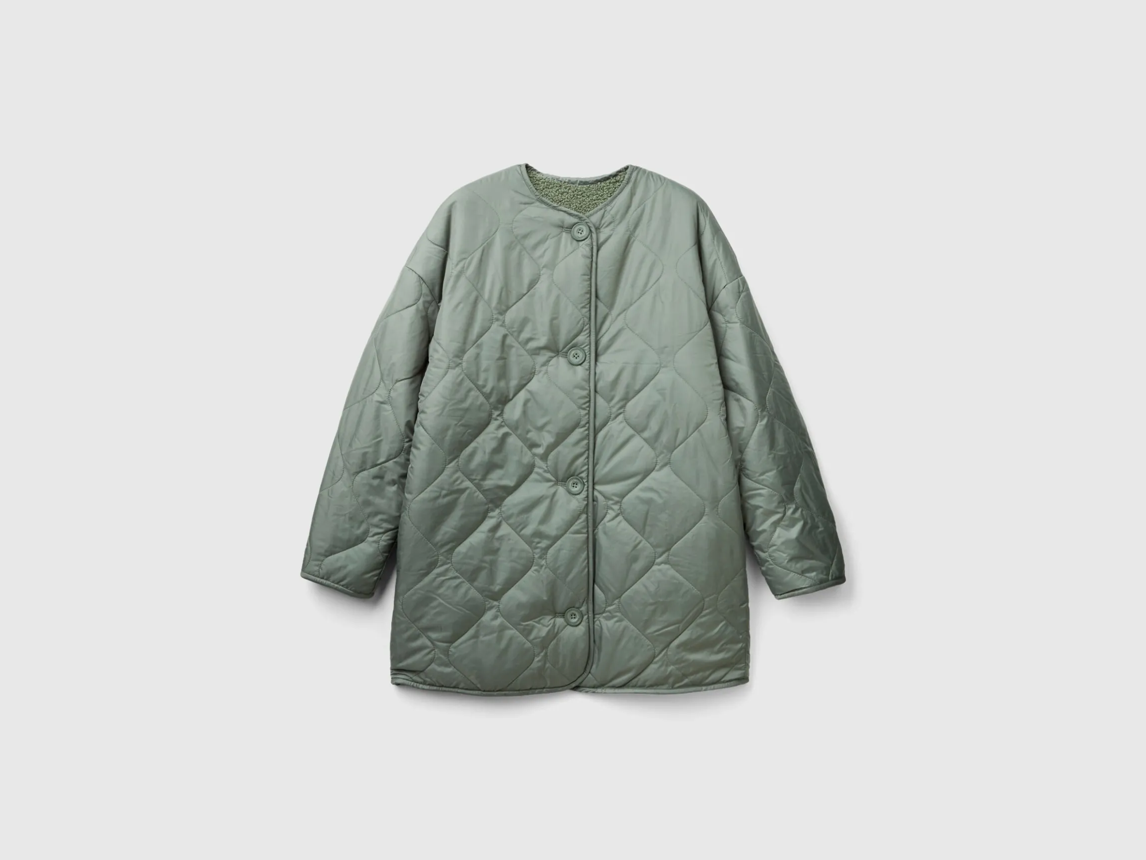 Long bomber jacket in nylon