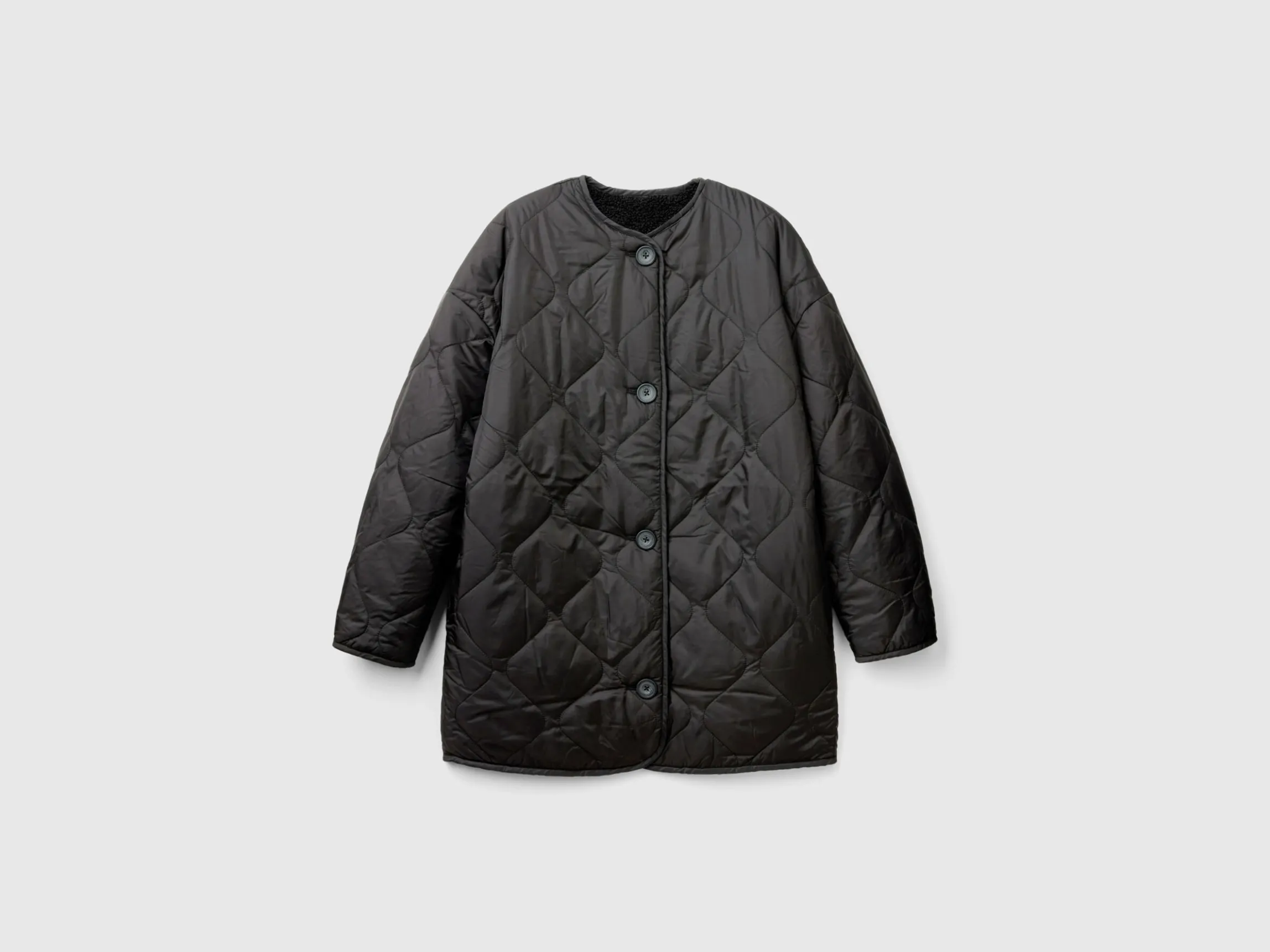 Long bomber jacket in nylon