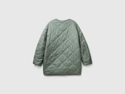 Long bomber jacket in nylon