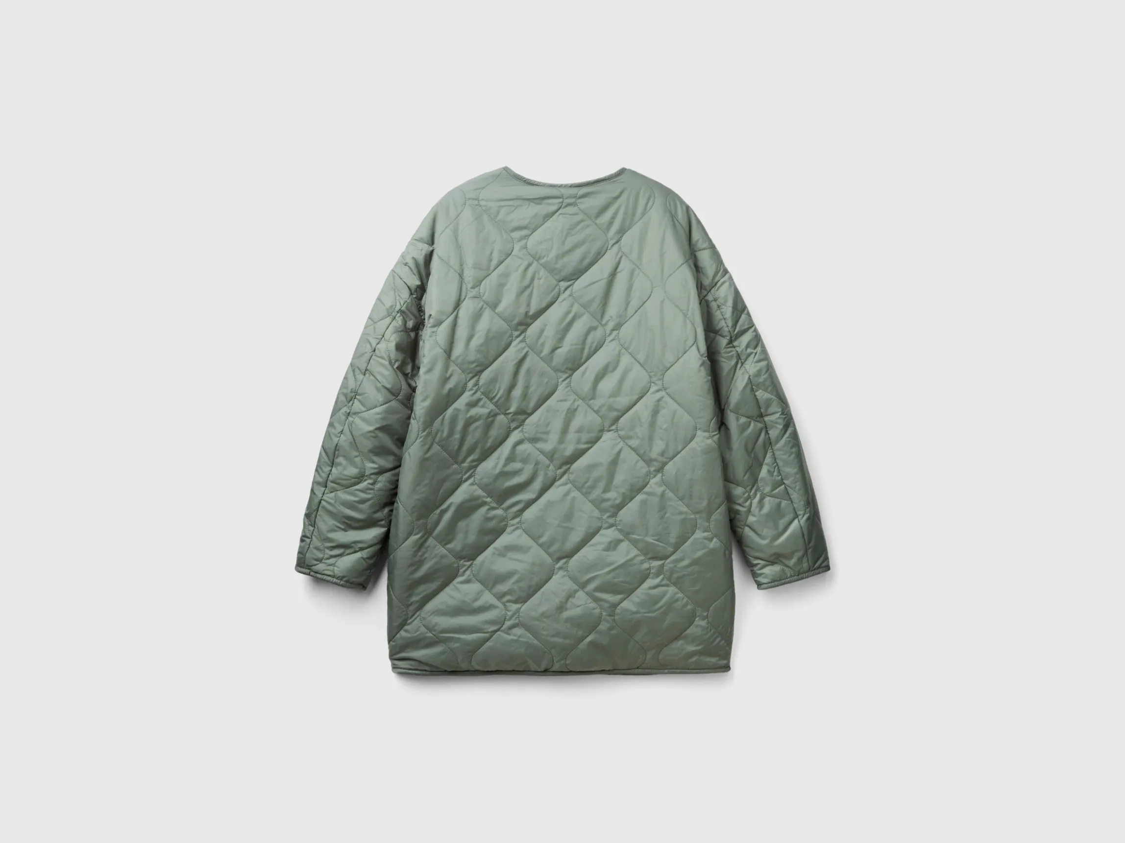Long bomber jacket in nylon