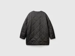 Long bomber jacket in nylon