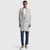 Long cardigan in pure Shetland wool