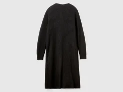Long cardigan in wool blend