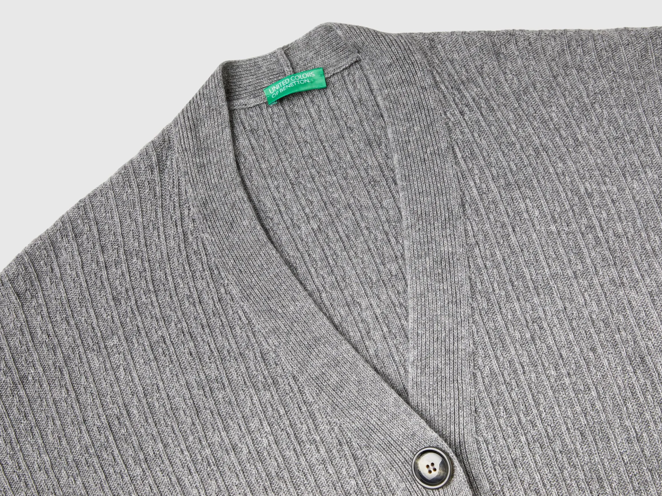 Long cardigan in wool blend
