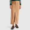 Long corduroy skirt
