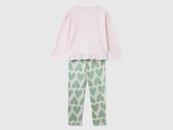 Long fiber cotton heart pyjamas