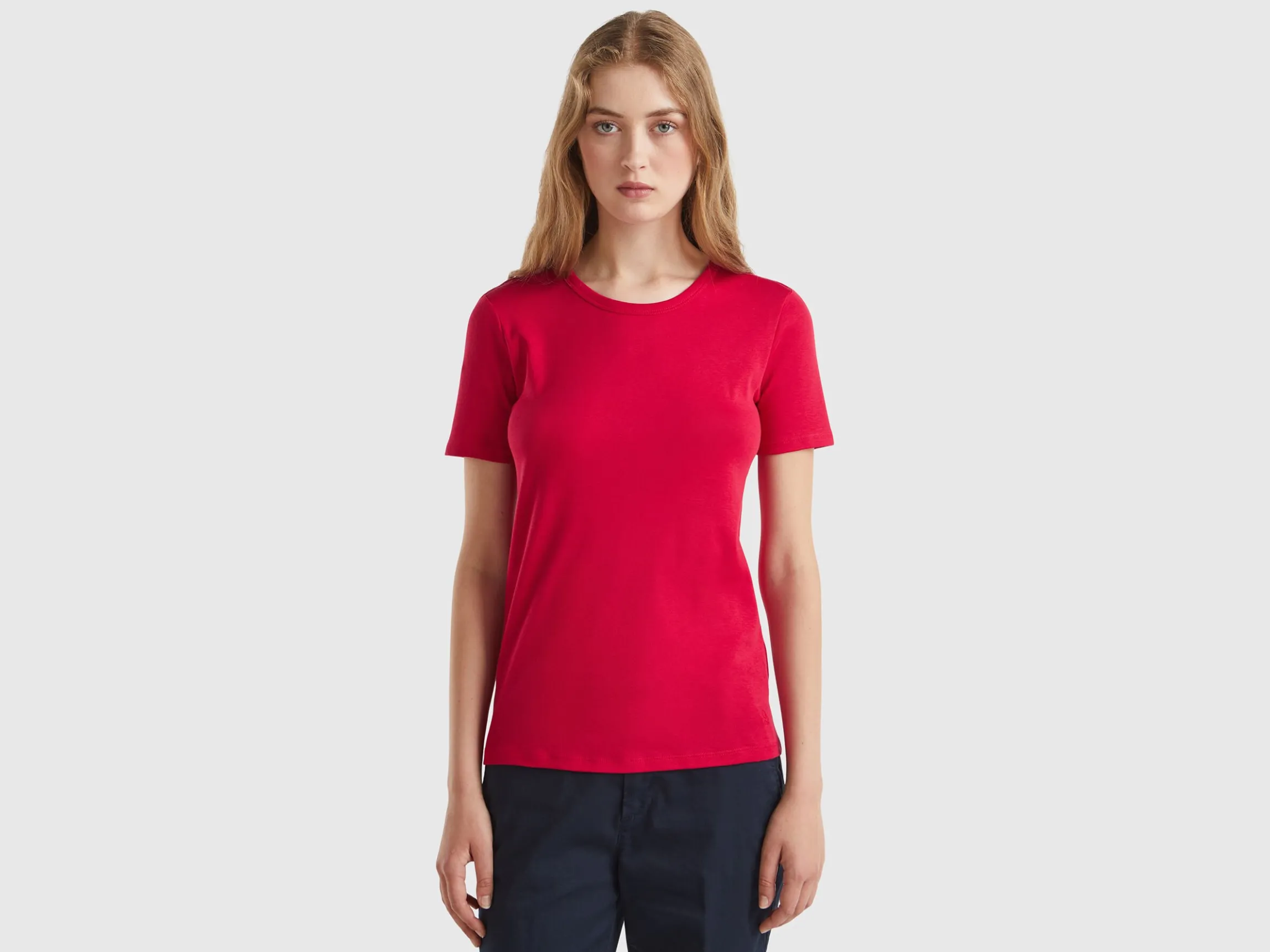 Long fiber cotton t-shirt