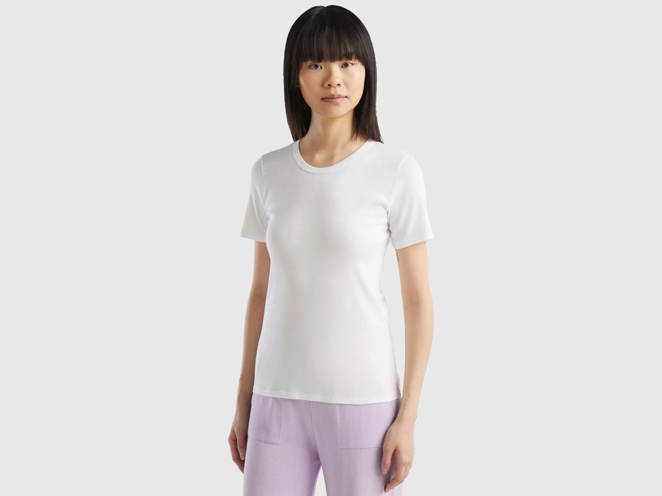 Long fiber cotton t-shirt