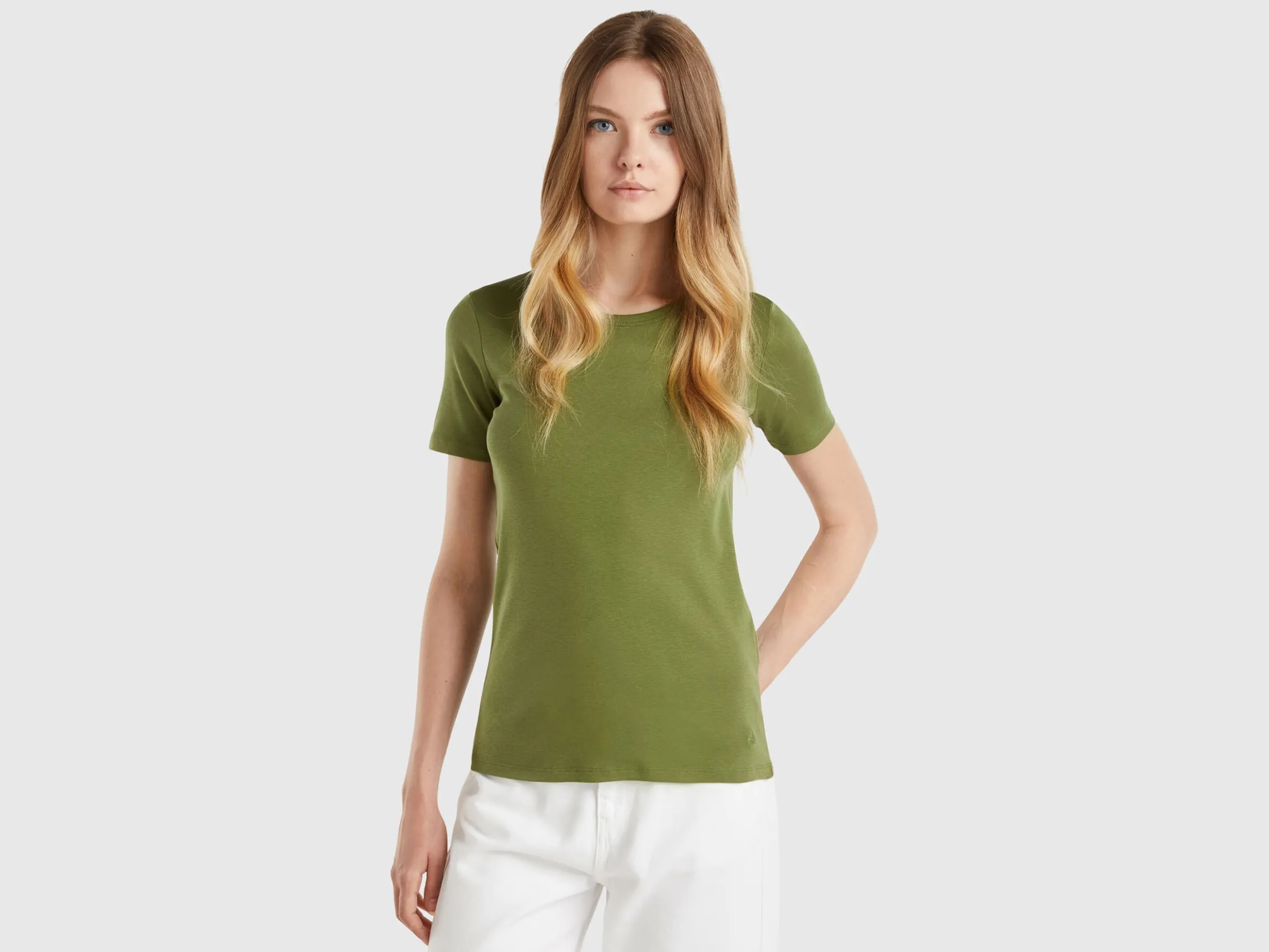 Long fiber cotton t-shirt