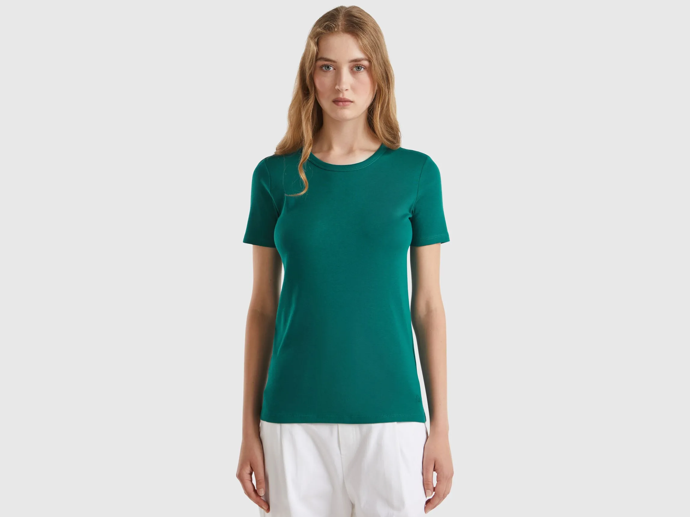 Long fiber cotton t-shirt