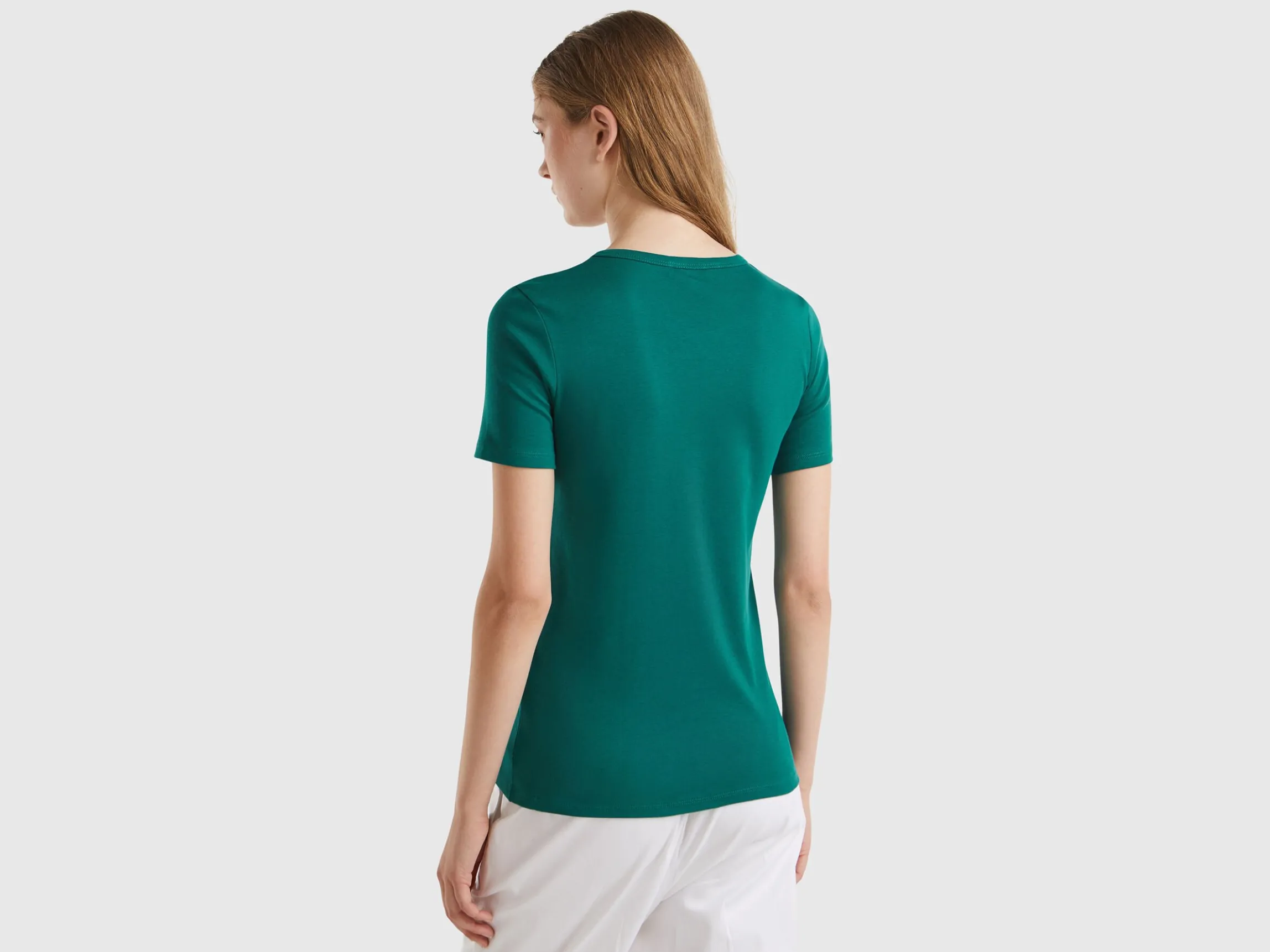 Long fiber cotton t-shirt