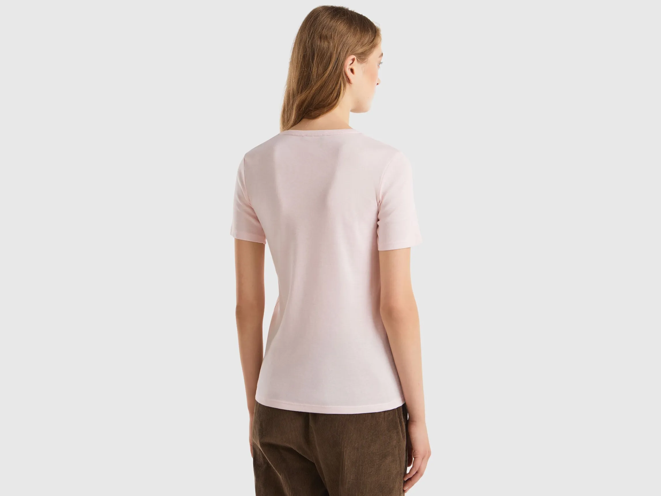Long fiber cotton t-shirt