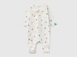 Long gray onesie with heart print
