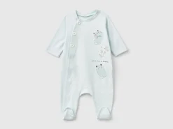 Long jumpsuit with animal print