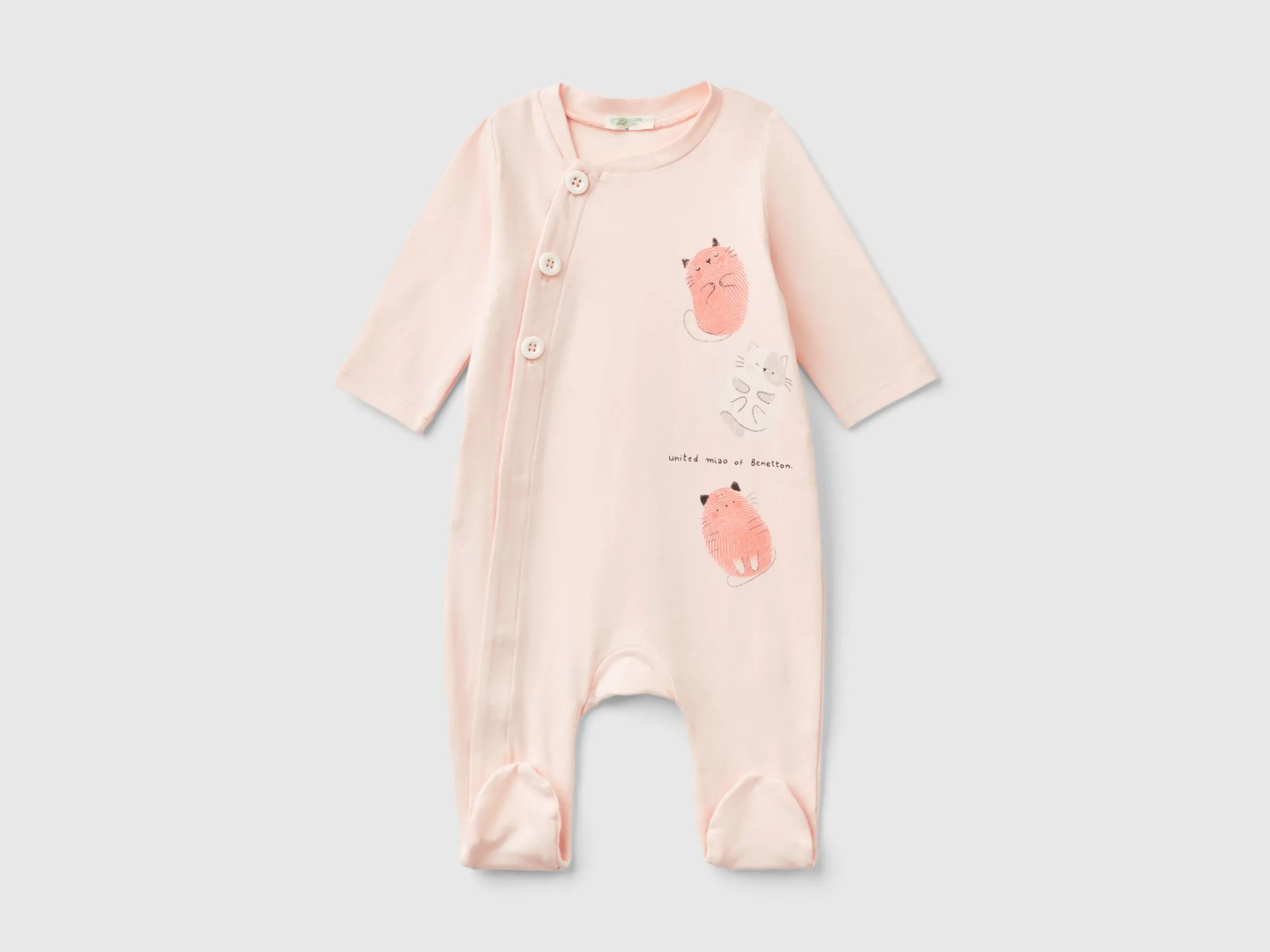 Long jumpsuit with animal print