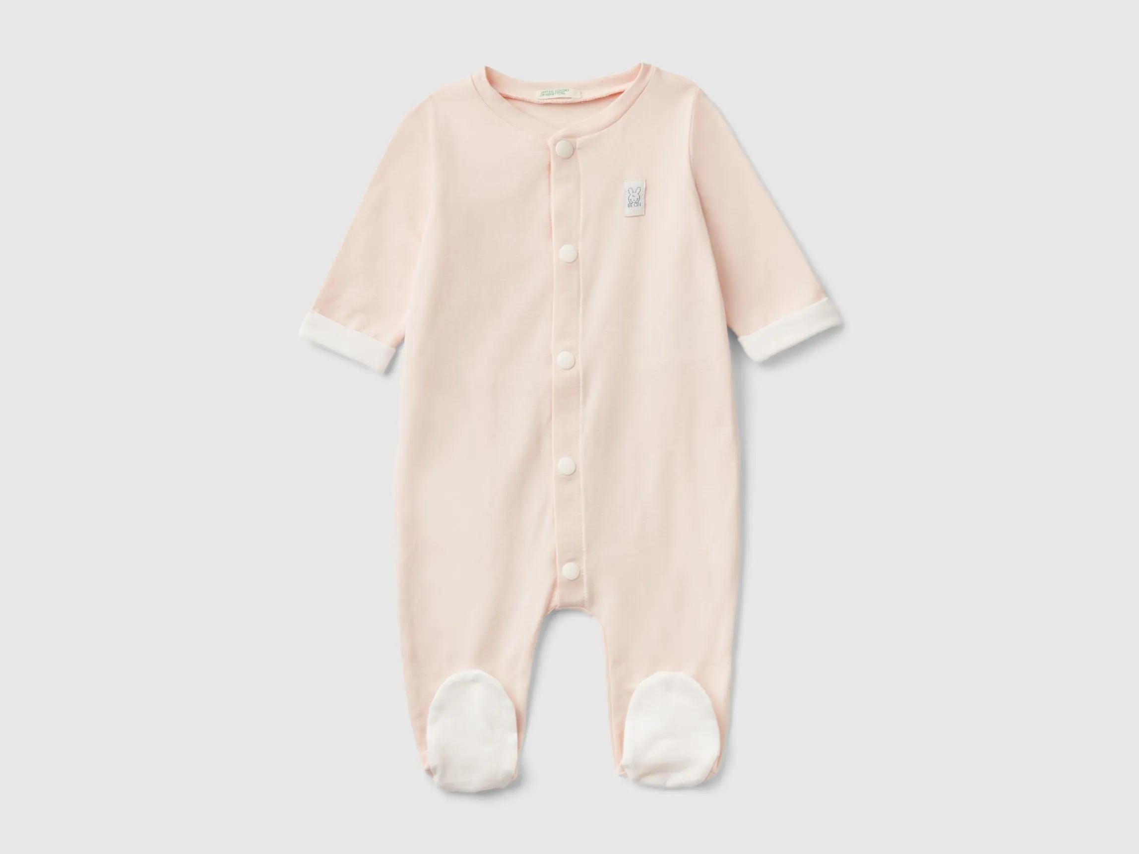 Long onesie in warm stretch cotton