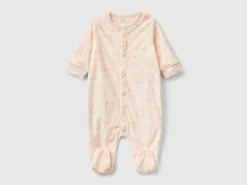 Long onesie with bunny print