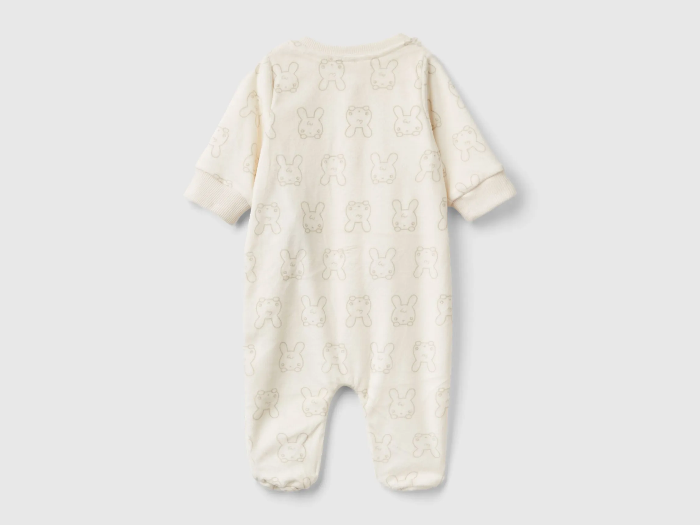 Long onesie with bunny print