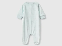 Long onesie with bunny print