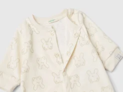 Long onesie with bunny print