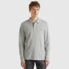 Long sleeve 100% cotton polo