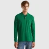 Long sleeve 100% cotton polo