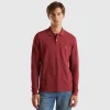 Long sleeve 100% cotton polo