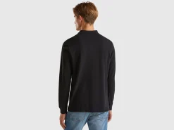 Long sleeve 100% cotton polo