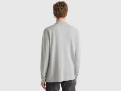 Long sleeve 100% cotton polo