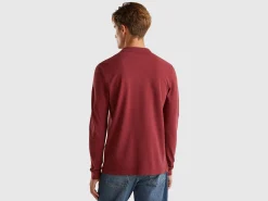 Long sleeve 100% cotton polo
