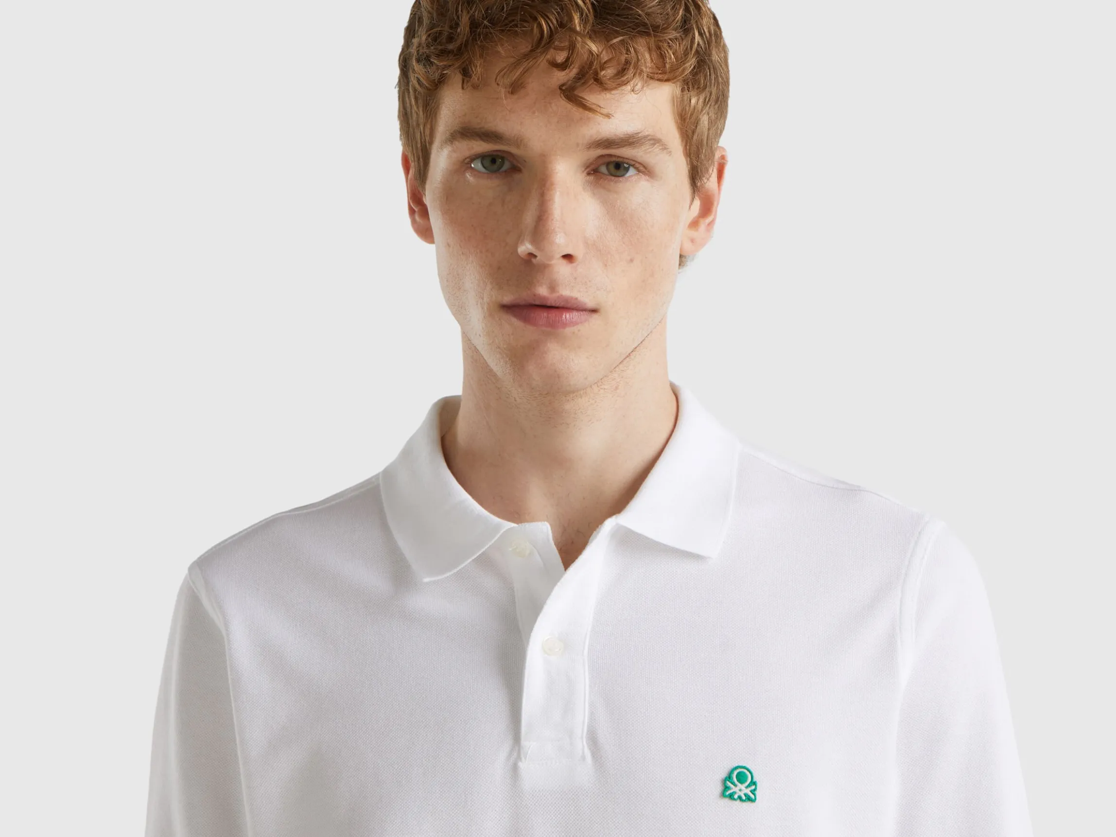 Long sleeve 100% cotton polo