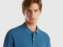 Long sleeve 100% cotton polo