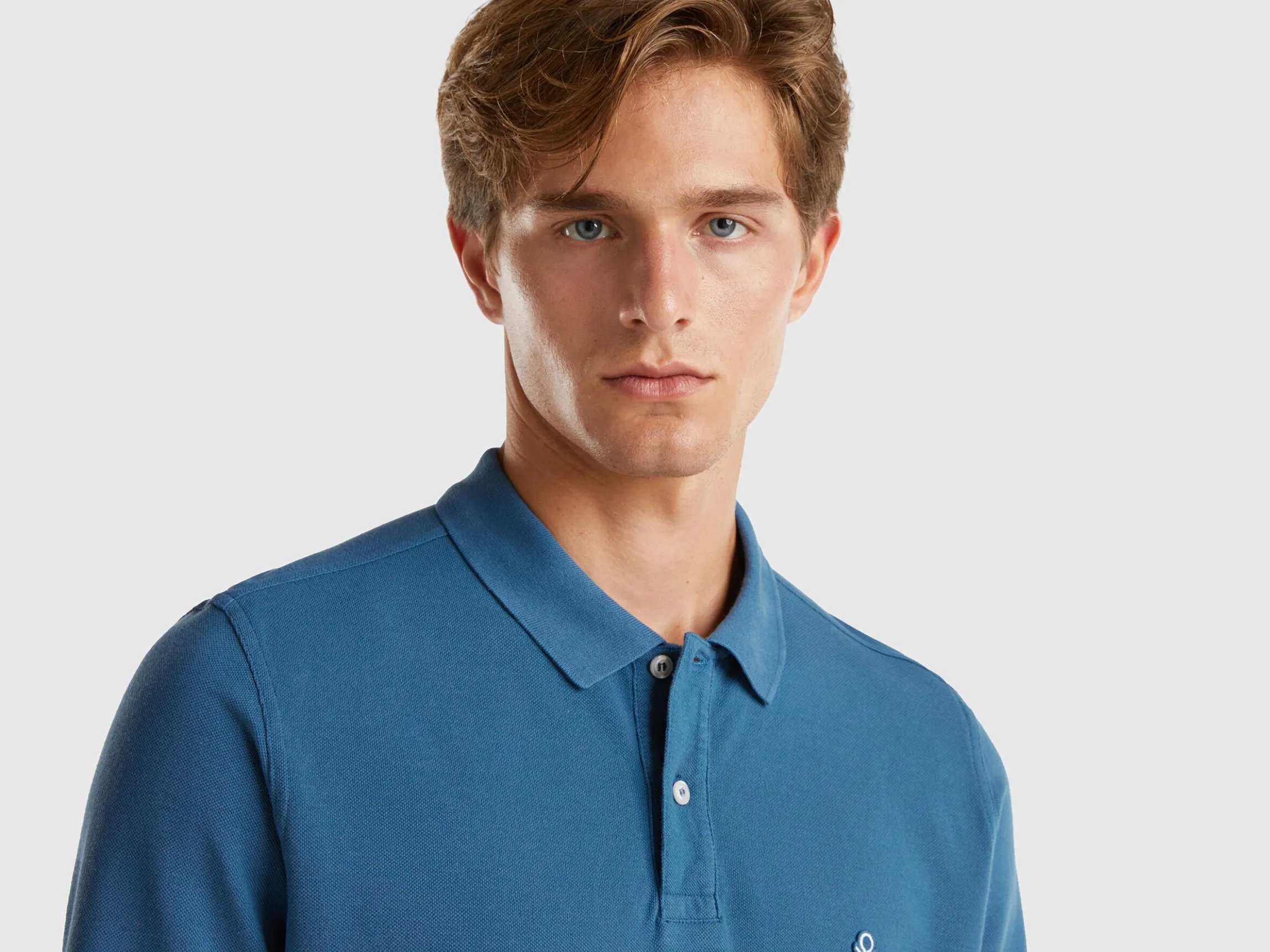 Long sleeve 100% cotton polo