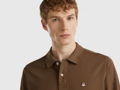 Long sleeve 100% cotton polo