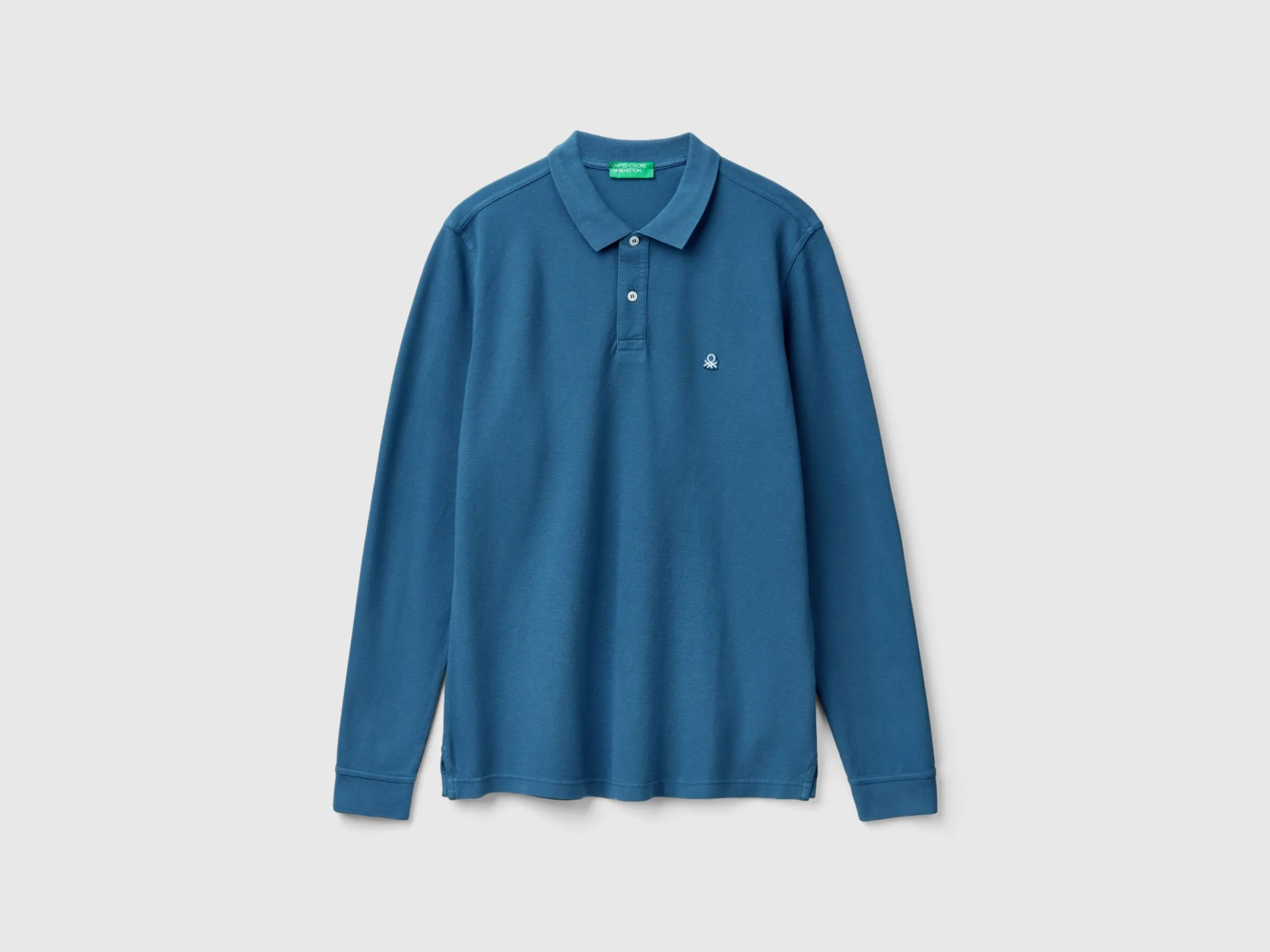 Long sleeve 100% cotton polo