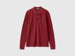Long sleeve 100% cotton polo