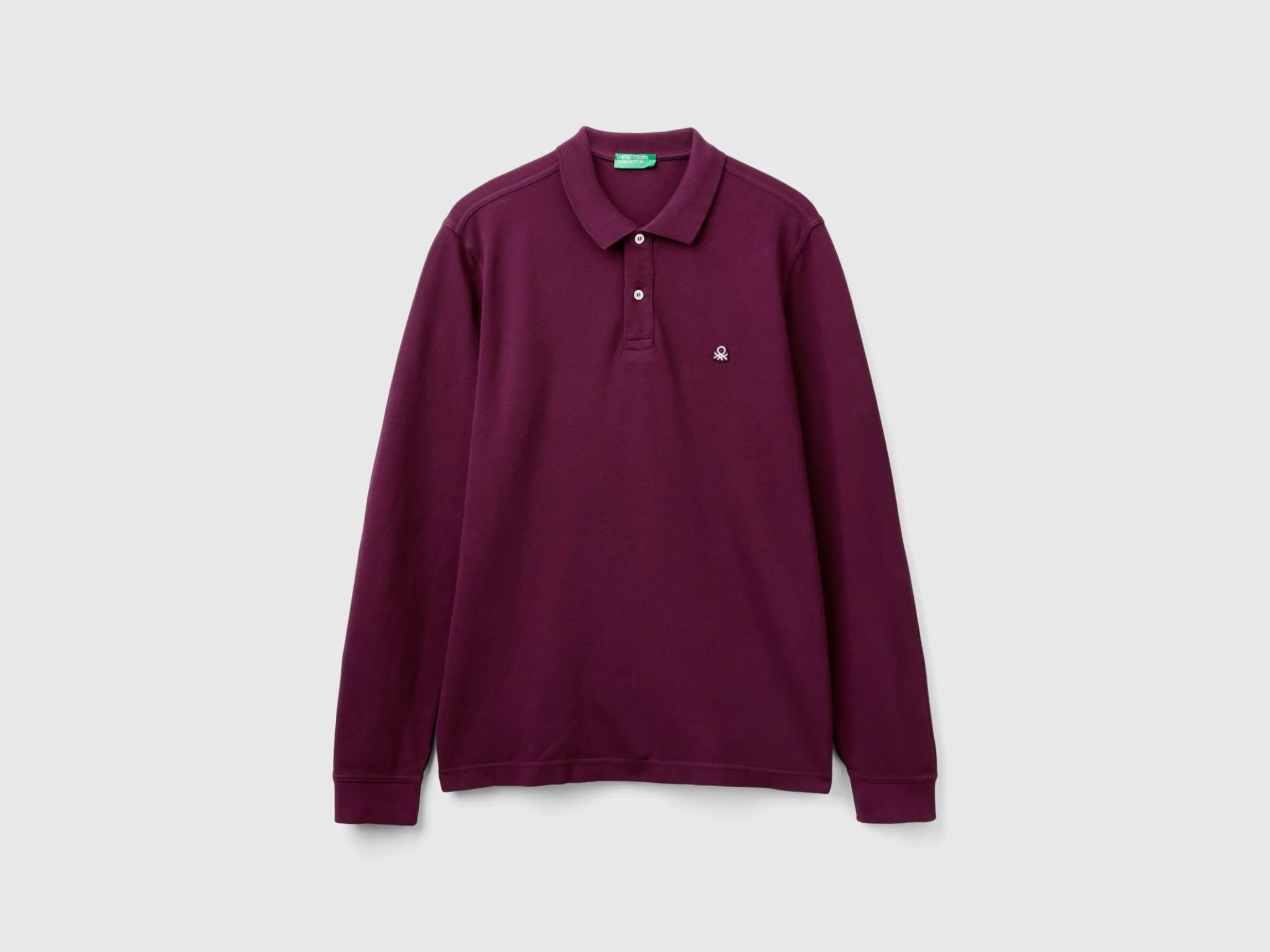Long sleeve 100% cotton polo
