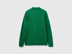 Long sleeve 100% cotton polo