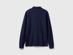 Long sleeve 100% cotton polo