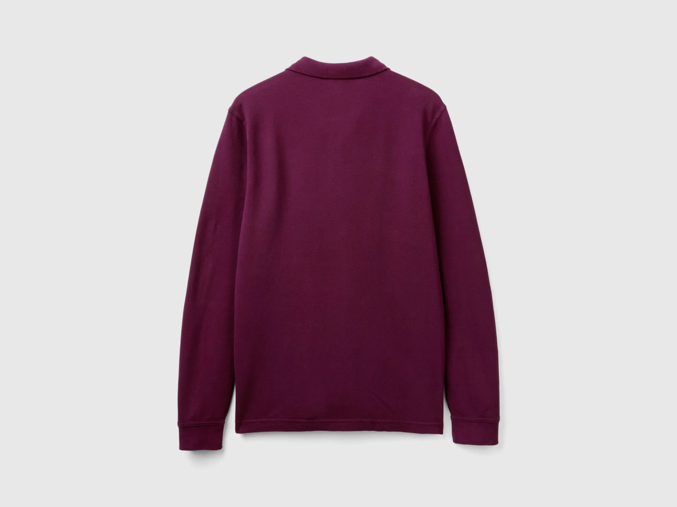 Long sleeve 100% cotton polo
