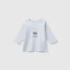 Long sleeve 100% organic cotton t-shirt