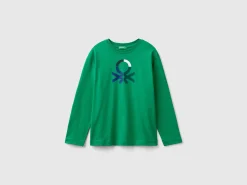 Long sleeve 100% organic cotton t-shirt