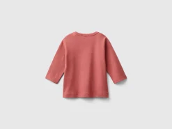 Long sleeve 100% organic cotton t-shirt
