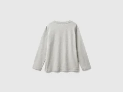 Long sleeve 100% organic cotton t-shirt