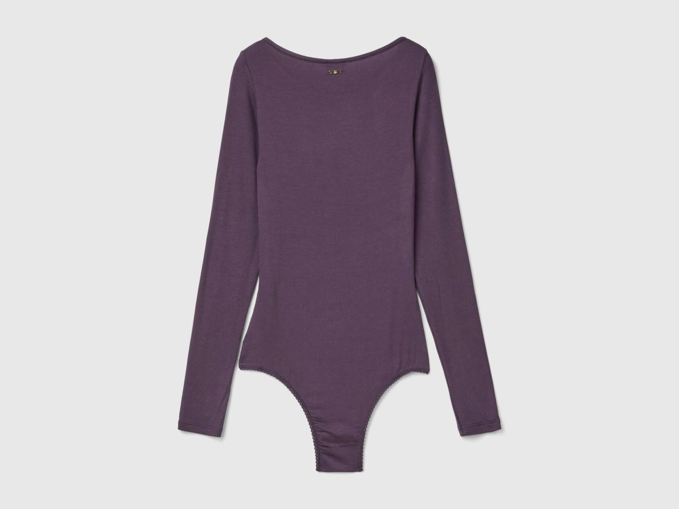 Long sleeve bodysuit in viscose