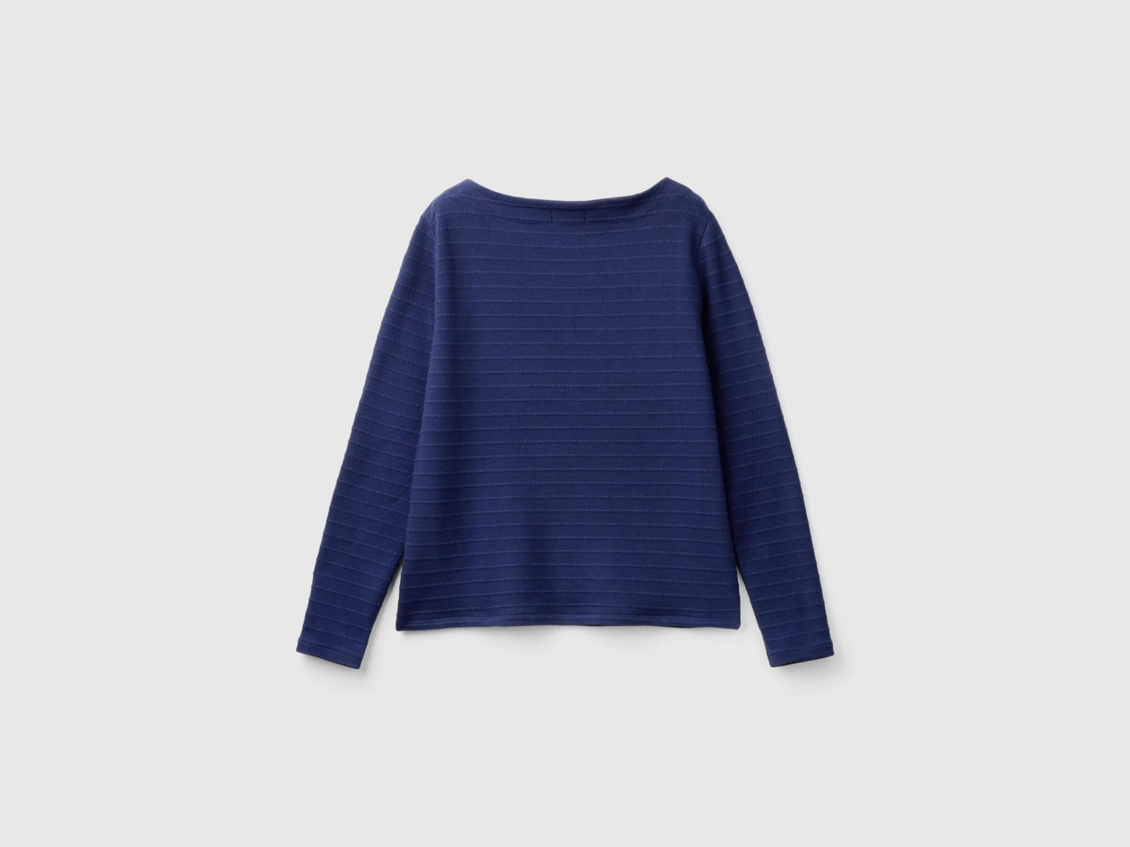 Long sleeve jacquard t-shirt
